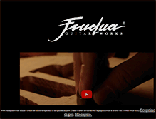 Tablet Screenshot of fruduaguitars.com